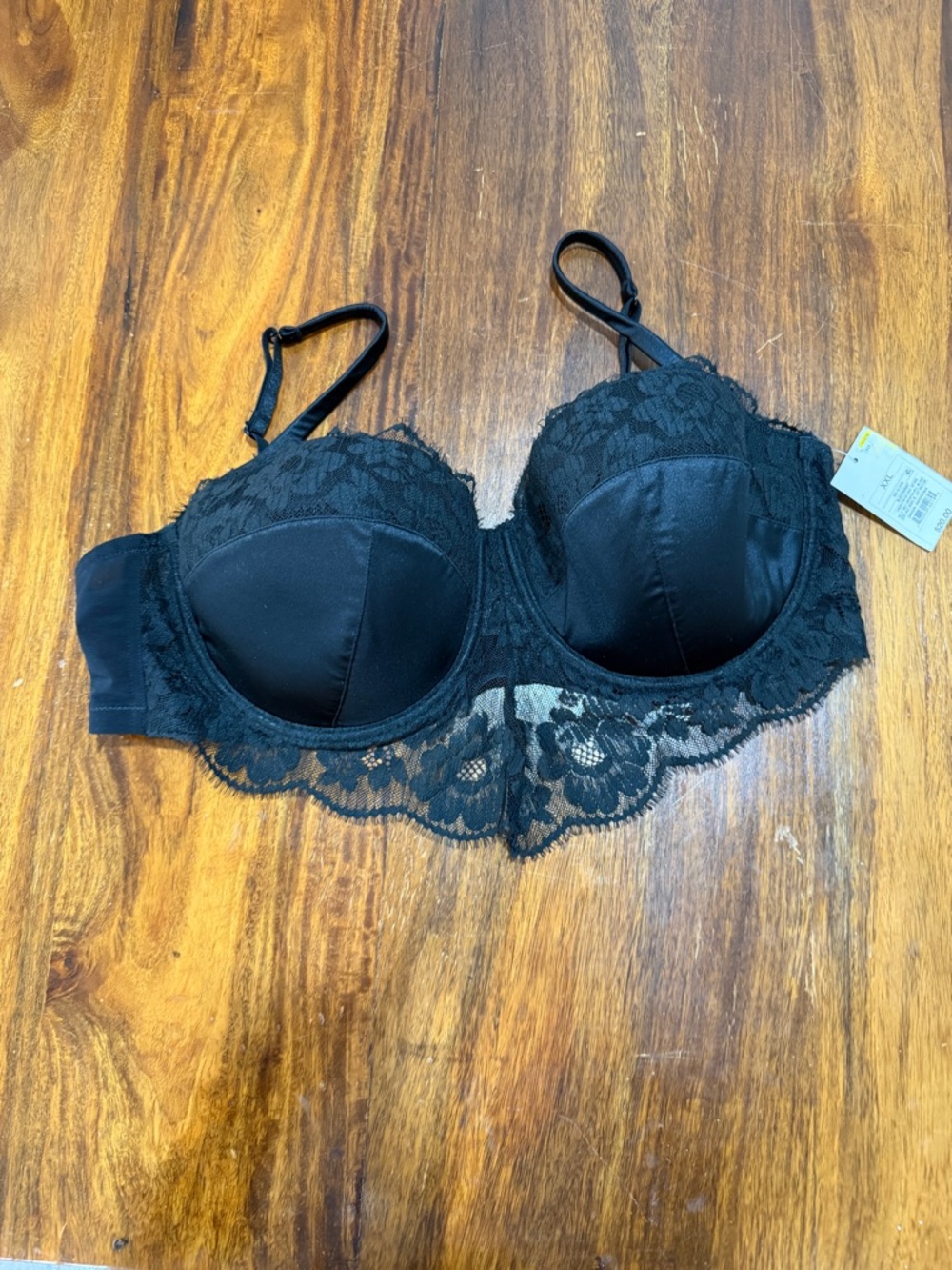 Auden Black Lace Balconette Bra